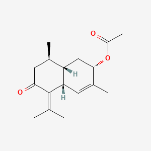 molecular formula C17H24O3 B599842 3-乙酰氧基-4,7(11)-卡迪烯-8-酮 CAS No. 104975-02-2