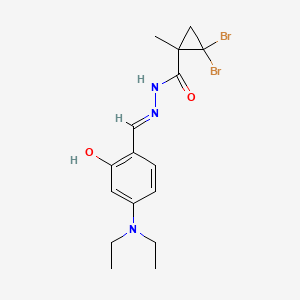 2,2-dibromo-N'-[4-(diethylamino)-2-hydroxybenzylidene]-1-methylcyclopropanecarbohydrazide