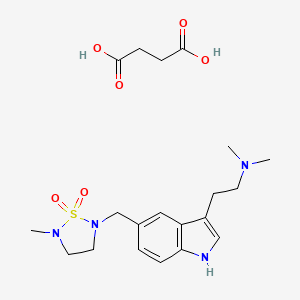 molecular formula C20H30N4O6S B599843 琥珀酸 L-703,664 CAS No. 144776-01-2