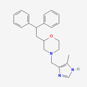 2-(2,2-diphenylethyl)-4-[(4-methyl-1H-imidazol-5-yl)methyl]morpholine