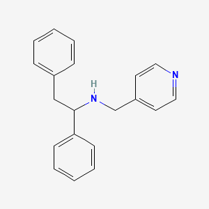 molecular formula C20H20N2 B5998446 (1,2-diphenylethyl)(4-pyridinylmethyl)amine 