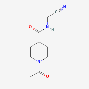 molecular formula C10H15N3O2 B5998473 1-acetyl-N-(cyanomethyl)-4-piperidinecarboxamide 