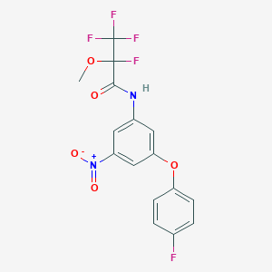 2,3,3,3-tetrafluoro-N-[3-(4-fluorophenoxy)-5-nitrophenyl]-2-methoxypropanamide