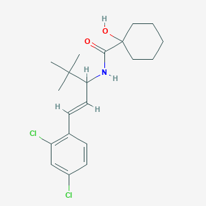 N-[1-tert-butyl-3-(2,4-dichlorophenyl)-2-propen-1-yl]-1-hydroxycyclohexanecarboxamide