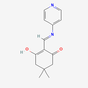 5,5-dimethyl-2-[(4-pyridinylamino)methylene]-1,3-cyclohexanedione