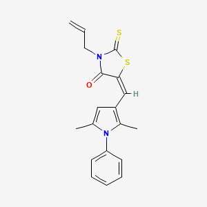 3-allyl-5-[(2,5-dimethyl-1-phenyl-1H-pyrrol-3-yl)methylene]-2-thioxo-1,3-thiazolidin-4-one