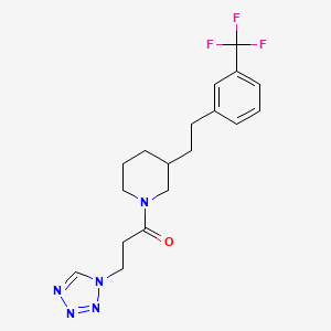 1-[3-(1H-tetrazol-1-yl)propanoyl]-3-{2-[3-(trifluoromethyl)phenyl]ethyl}piperidine