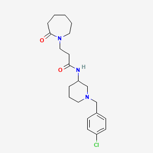 N-[1-(4-chlorobenzyl)-3-piperidinyl]-3-(2-oxo-1-azepanyl)propanamide