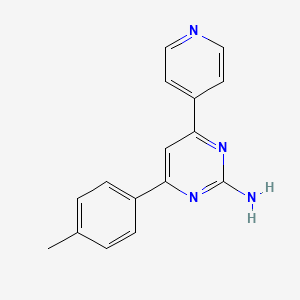 B599861 4-(4-Methylphenyl)-6-(4-pyridinyl)-2-pyrimidinylamine CAS No. 914675-01-7