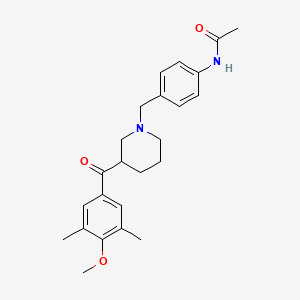 N-(4-{[3-(4-methoxy-3,5-dimethylbenzoyl)-1-piperidinyl]methyl}phenyl)acetamide