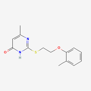 6-methyl-2-{[2-(2-methylphenoxy)ethyl]thio}-4(1H)-pyrimidinone