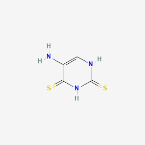 molecular formula C4H5N3S2 B599865 5-amino-1H-pyrimidine-2,4-dithione CAS No. 14623-60-0