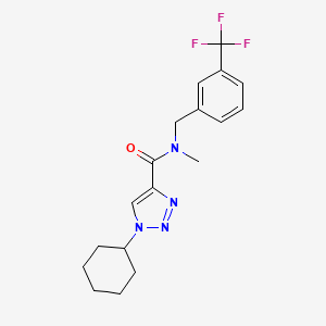 1-cyclohexyl-N-methyl-N-[3-(trifluoromethyl)benzyl]-1H-1,2,3-triazole-4-carboxamide