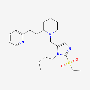 2-[2-(1-{[1-butyl-2-(ethylsulfonyl)-1H-imidazol-5-yl]methyl}-2-piperidinyl)ethyl]pyridine