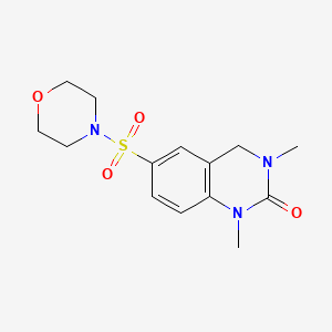 1,3-dimethyl-6-(4-morpholinylsulfonyl)-3,4-dihydro-2(1H)-quinazolinone