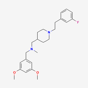 (3,5-dimethoxybenzyl)({1-[2-(3-fluorophenyl)ethyl]-4-piperidinyl}methyl)methylamine