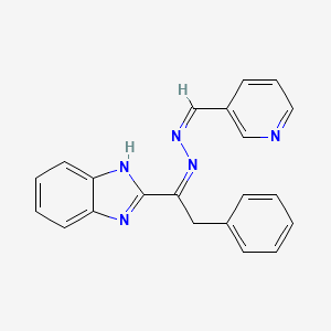 nicotinaldehyde [1-(1H-benzimidazol-2-yl)-2-phenylethylidene]hydrazone