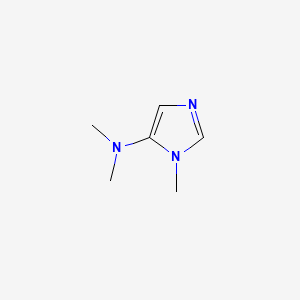 molecular formula C6H11N3 B599873 N,N,1-Trimethyl-1H-imidazol-5-amine CAS No. 196304-09-3