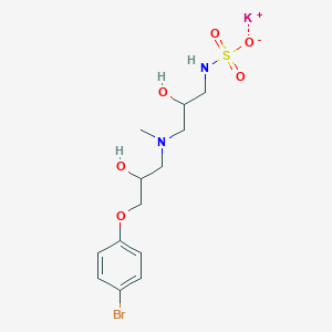 molecular formula C13H20BrKN2O6S B5998733 potassium {3-[[3-(4-bromophenoxy)-2-hydroxypropyl](methyl)amino]-2-hydroxypropyl}sulfamate 