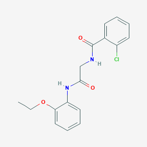 2-chloro-N-{2-[(2-ethoxyphenyl)amino]-2-oxoethyl}benzamide