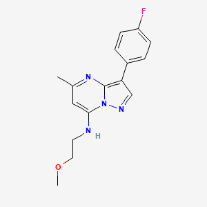 3-(4-fluorophenyl)-N-(2-methoxyethyl)-5-methylpyrazolo[1,5-a]pyrimidin-7-amine