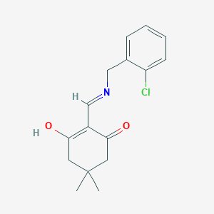 2-{[(2-chlorobenzyl)amino]methylene}-5,5-dimethyl-1,3-cyclohexanedione