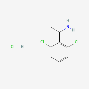 molecular formula C8H10Cl3N B599880 1-(2,6-二氯苯基)乙胺盐酸盐 CAS No. 172699-35-3