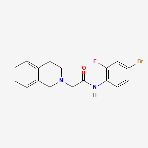 N-(4-bromo-2-fluorophenyl)-2-(3,4-dihydro-2(1H)-isoquinolinyl)acetamide