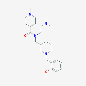 N-[2-(dimethylamino)ethyl]-N-{[1-(2-methoxybenzyl)-3-piperidinyl]methyl}-1-methyl-4-piperidinecarboxamide