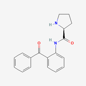 molecular formula C18H18N2O2 B599884 (S)-N-(2-Benzoylphenyl)pyrrolidine-2-carboxamide CAS No. 117186-74-0