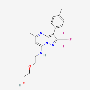 2-(2-{[5-methyl-3-(4-methylphenyl)-2-(trifluoromethyl)pyrazolo[1,5-a]pyrimidin-7-yl]amino}ethoxy)ethanol