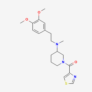 molecular formula C20H27N3O3S B5998860 N-[2-(3,4-dimethoxyphenyl)ethyl]-N-methyl-1-(1,3-thiazol-4-ylcarbonyl)-3-piperidinamine 