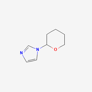 molecular formula C8H12N2O B599893 1-(Tetrahydro-2H-pyran-2-yl)-1H-imidazole CAS No. 161014-15-9