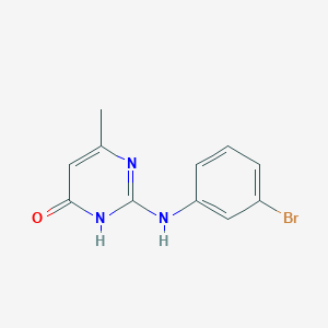 molecular formula C11H10BrN3O B5998932 2-[(3-bromophenyl)amino]-6-methyl-4(3H)-pyrimidinone 