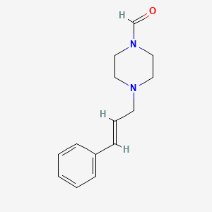 4-(3-phenyl-2-propen-1-yl)-1-piperazinecarbaldehyde