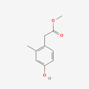 molecular formula C10H12O3 B599896 Methyl 4-hydroxy-2-methylphenylacetate CAS No. 114474-04-3