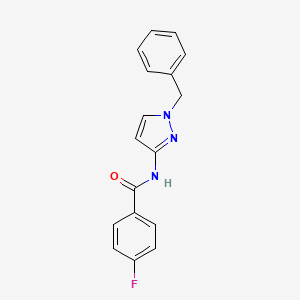 molecular formula C17H14FN3O B5998991 N-(1-benzyl-1H-pyrazol-3-yl)-4-fluorobenzamide 