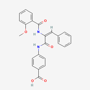 4-({2-[(2-methoxybenzoyl)amino]-3-phenylacryloyl}amino)benzoic acid