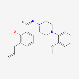 2-allyl-6-({[4-(2-methoxyphenyl)-1-piperazinyl]imino}methyl)phenol