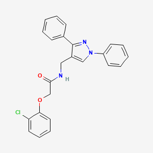 molecular formula C24H20ClN3O2 B5999020 2-(2-chlorophenoxy)-N-[(1,3-diphenyl-1H-pyrazol-4-yl)methyl]acetamide 