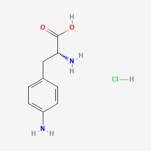 molecular formula C9H13ClN2O2 B599903 p-Amino-D-phenylalanine hydrochloride CAS No. 196408-63-6