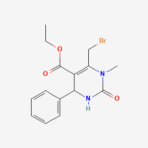 ethyl 6-(bromomethyl)-1-methyl-2-oxo-4-phenyl-1,2,3,4-tetrahydropyrimidine-5-carboxylate