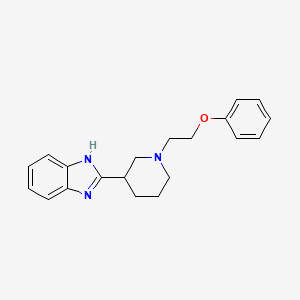 2-[1-(2-phenoxyethyl)-3-piperidinyl]-1H-benzimidazole bis(trifluoroacetate)