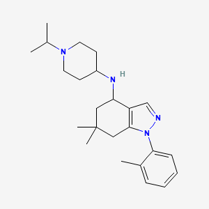 N-(1-isopropyl-4-piperidinyl)-6,6-dimethyl-1-(2-methylphenyl)-4,5,6,7-tetrahydro-1H-indazol-4-amine