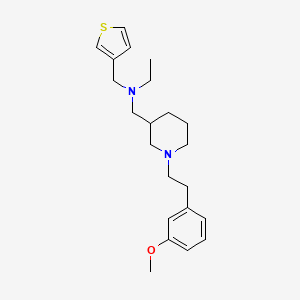 molecular formula C22H32N2OS B5999133 N-({1-[2-(3-methoxyphenyl)ethyl]-3-piperidinyl}methyl)-N-(3-thienylmethyl)ethanamine 