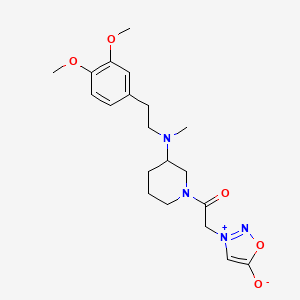 3-(2-{3-[[2-(3,4-dimethoxyphenyl)ethyl](methyl)amino]-1-piperidinyl}-2-oxoethyl)-1,2,3-oxadiazol-3-ium-5-olate