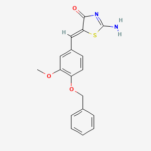 5-[4-(benzyloxy)-3-methoxybenzylidene]-2-imino-1,3-thiazolidin-4-one