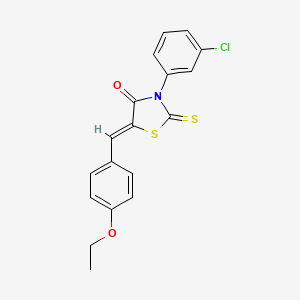 3-(3-chlorophenyl)-5-(4-ethoxybenzylidene)-2-thioxo-1,3-thiazolidin-4-one