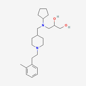 3-[cyclopentyl({1-[2-(2-methylphenyl)ethyl]-4-piperidinyl}methyl)amino]-1,2-propanediol