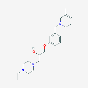 1-(3-{[ethyl(2-methyl-2-propen-1-yl)amino]methyl}phenoxy)-3-(4-ethyl-1-piperazinyl)-2-propanol